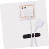 ULDIGI Silicone Cable Organizer Clips for Cord Management Self-Adhesive Winder for USB Data and Charger Cables Flexible Black Storage for view 2