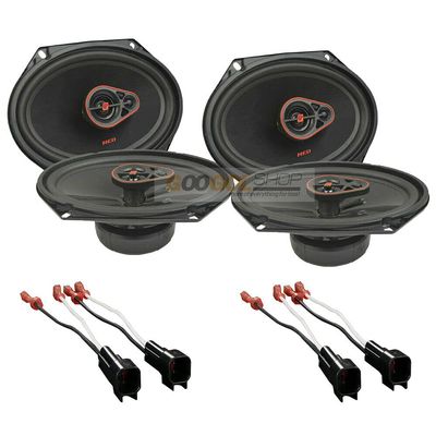 Bundle Comes with 360 Watts Peak 6x8 (5X7) Coaxial Front-Rear Speakers for 1999-2014 F150
