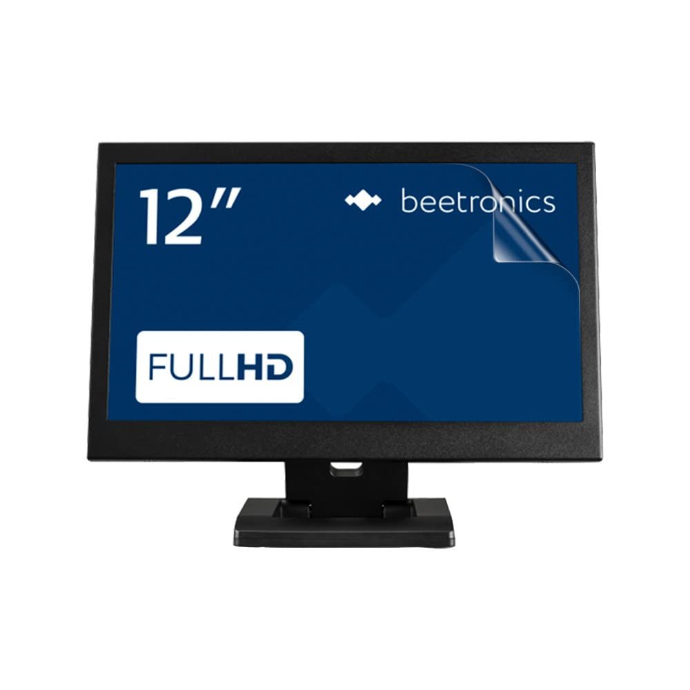 celicious Vivid Invisible Glossy HD Screen Protector Film Compatible with Beetronics 12-inch Monitor 12HDM [Pack of 2]