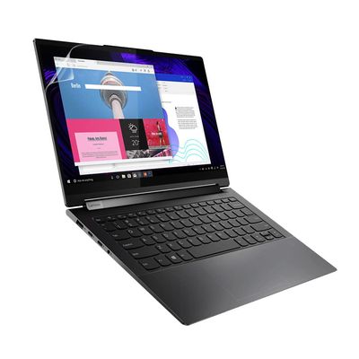 celicious Vivid Invisible Glossy HD Screen Protector Film Compatible with Lenovo Yoga 9i 14 14ITL5 (2-in-1) [Pack of 2]