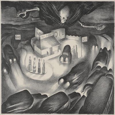 Benton Murdoch Spruance : 1936 Road From the Shore : Archival Quality Art Print