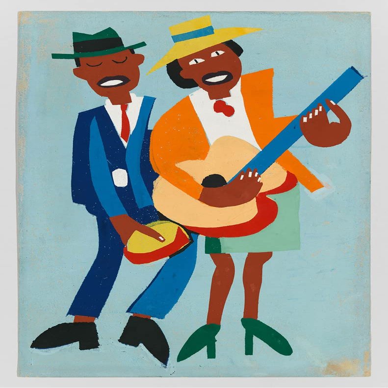 William H. Johnson : Blind Singer : 1942 : Archival Quality Art Print