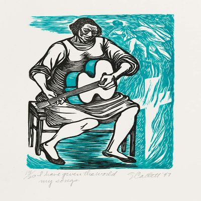 Elizabeth Catlett : I Have Given the World My Songs : Archival Quality Art Print