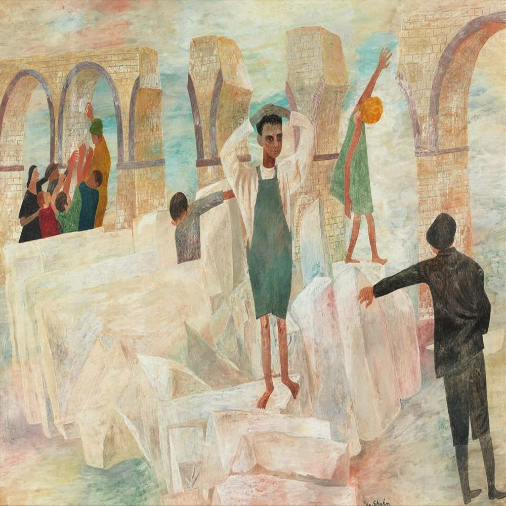 Ben Shahn : Reconstruction : 1945 : Archival Quality Art Print