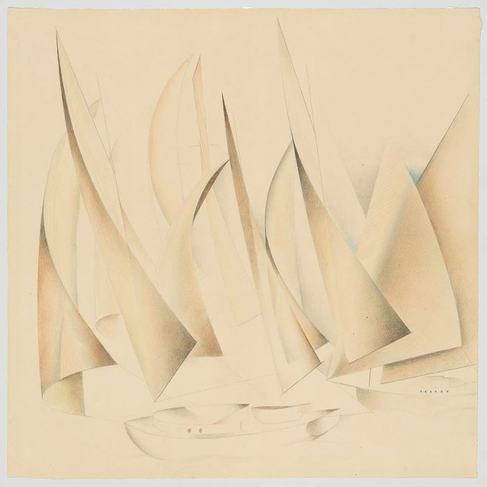 Charles Sheeler : Pertaining to Yachts and Yachting : Archival Quality Art Print