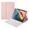 kaitesi Keyboard Case for iPad Pro 11" 4th 3rd 2nd Generation 2022 2021/2020/2018, Support Pencil Charging Concave Keys Detachable Bluetooth Keyboard Slim Leather Folio Smart Cover (Pink+White) view 1