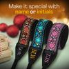 Art Tribute Custom Black Silver Woven Camera Strap - Choose Your Text and We Make It Especially For You Get Your Own Personalized Camera Strap, No Shipping Cost! view 2