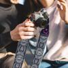 Art Tribute Custom Black Silver Woven Camera Strap - Choose Your Text and We Make It Especially For You Get Your Own Personalized Camera Strap, No Shipping Cost! view 4
