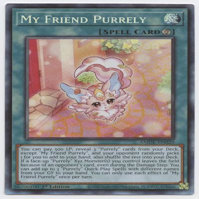 My Friend Purrely - AMDE-EN020 - Collector's Rare - 1st Edition