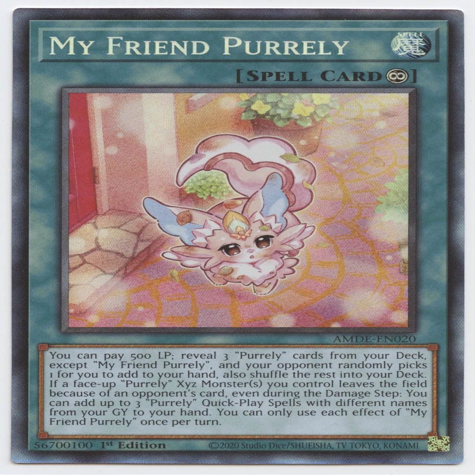 My Friend Purrely - AMDE-EN020 - Collector's Rare - 1st Edition