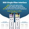 2 Pairs 80km SFP 1.25G BIDI Single Mode Fiber Module Network Transceiver, LC Interface for Cisco, Netgear, MikroTik, Ubiquity, DLink etc, view 2