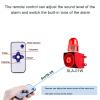 Y DIANS S Motion Sensor Alarm Siren 120dB Horn Adjustable Waterproof LED Strobe Light Siren Motion Detector Security Alarm System for Home Factories Warehouses and Docks with Plug AC110V-120V view 3