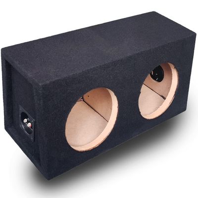 Audiotek CA-8HDS 8" inch Heavy Duty Angle Dual Sealed Box Sub Speaker Truck Subwoofer - Dual Box All MDF