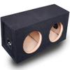 Audiotek CA-8HDS 8" inch Heavy Duty Angle Dual Sealed Box Sub Speaker Truck Subwoofer - Dual Box All MDF view 1