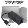 SUNGOOYUE Fax Data Modem, USB 56K External Dial Up Voice Fax Data Modem Fits for view 2