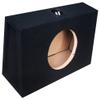 Audiotek CA-10SME 10" inch Single Angle Sealed Hatchback Box Sub Speaker Truck Subwoofer - Single Box - All MDF view 1