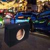Audiotek CA-10SME 10" inch Single Angle Sealed Hatchback Box Sub Speaker Truck Subwoofer - Single Box - All MDF view 2