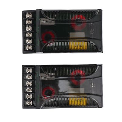 2Pcs 2 Way Car Audio Crossover with Overcurrent Protection Heat Dissipation, Speaker Frequency Divider for Superior Sound Quality
