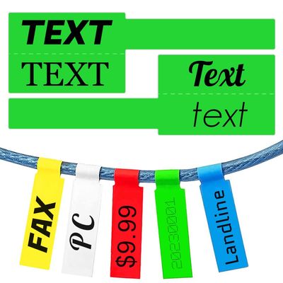 1500PCS Custom Stickers Waterproof Personalized Self-Adhesive Cable Label Sticker Network PC UTP Wire Marker Management