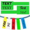 1500PCS Custom Stickers Waterproof Personalized Self-Adhesive Cable Label Sticker Network PC UTP Wire Marker Management view 1