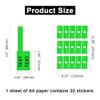 1500PCS Custom Stickers Waterproof Personalized Self-Adhesive Cable Label Sticker Network PC UTP Wire Marker Management view 2