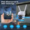 CAMBLINK 2MP Wireless Security Camera Outdoor 8X Zoom,2.4gwifi Cameras for Home Security,Spotlight & Siren,Auto Tracking, Two Way Audio, Color Night Vision & Ip66 Waterproof,Cloud & Sd Card Storage view 4