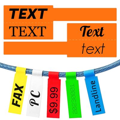 1500PCS Custom Stickers Waterproof Personalized Self-Adhesive Cable Label Sticker Network PC UTP Wire Marker Management