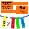 1500PCS Custom Stickers Waterproof Personalized Self-Adhesive Cable Label Sticker Network PC UTP Wire Marker Management view 1