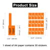 1500PCS Custom Stickers Waterproof Personalized Self-Adhesive Cable Label Sticker Network PC UTP Wire Marker Management view 2