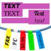 6000PCS Custom Stickers Waterproof Personalized Self-Adhesive Cable Label Sticker Network PC UTP Wire Marker Management view 1