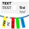 9000PCS Custom Stickers Waterproof Personalized Self-Adhesive Cable Label Sticker Network PC UTP Wire Marker Management view 1