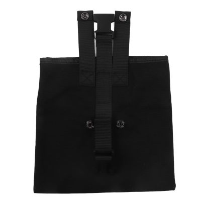 Outdoor Foraging Bag Oxford Cloth Fruit Picking Bag Waist Hanging Tool Pouch Garden Vegetable Storage Pouch for Travel Camping Hiking(Black)