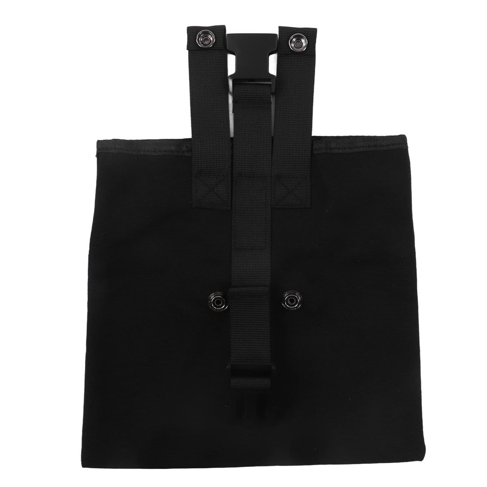 Outdoor Foraging Bag Oxford Cloth Fruit Picking Bag Waist Hanging Tool Pouch Garden Vegetable Storage Pouch for Travel Camping Hiking(Black)