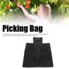 Outdoor Foraging Bag Oxford Cloth Fruit Picking Bag Waist Hanging Tool Pouch Garden Vegetable Storage Pouch for Travel Camping Hiking(Black) view 4