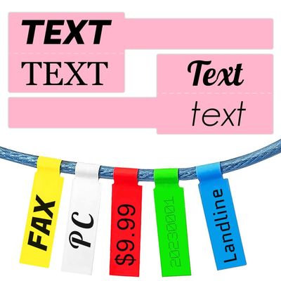 1500PCS Custom Stickers Waterproof Personalized Self-Adhesive Cable Label Sticker Network PC UTP Wire Marker Management