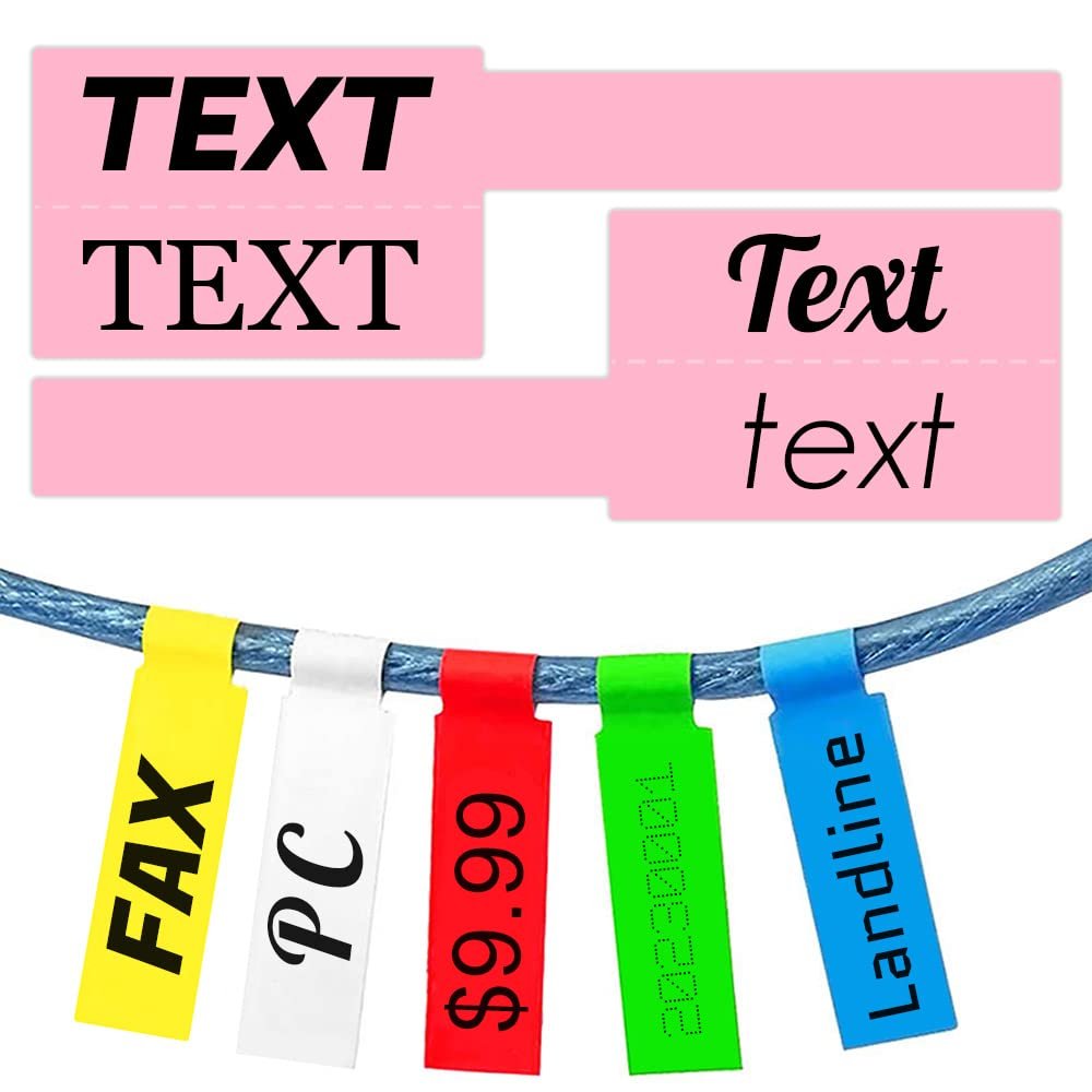 1500PCS Custom Stickers Waterproof Personalized Self-Adhesive Cable Label Sticker Network PC UTP Wire Marker Management