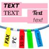 1500PCS Custom Stickers Waterproof Personalized Self-Adhesive Cable Label Sticker Network PC UTP Wire Marker Management view 1