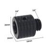 FEICHAO 2pcs Screw Adapter 1/4 3/8 Male to 3/8 M4 M6 M8 M10 Female Screw with Reinforcement Side Hole for Tripod Camera Conversion Accessories (1/4 Male to 3/8 Female) view 2