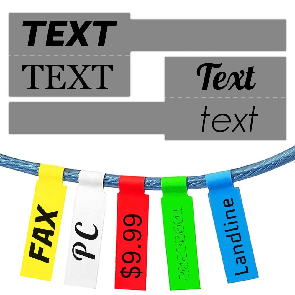 300PCS Custom Stickers Waterproof Personalized Self-Adhesive Cable Label Sticker Network PC UTP Wire Marker Management