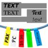 300PCS Custom Stickers Waterproof Personalized Self-Adhesive Cable Label Sticker Network PC UTP Wire Marker Management view 1