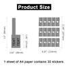 300PCS Custom Stickers Waterproof Personalized Self-Adhesive Cable Label Sticker Network PC UTP Wire Marker Management view 2