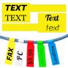 1500PCS Custom Stickers Waterproof Personalized Self-Adhesive Cable Label Sticker Network PC UTP Wire Marker Management view 1