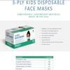 Original4u Altor Safety 3ply Child Face Mask Comfortable Breathable Kids Face Mask with Elastic Earloops and Nose Clip for Child (Box of 50) Made in USA 52212 view 3