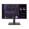 Lenovo ThinkVision T24i-30 24" Full HD IPS Monitor - 1920x1080, HDMI, VGA, DisplayPort, USB Hub, Raven Black - for Multi-Monitor Setup 4 Pack view 2