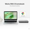 Plugable 12-in-1 Dual 4K USB C Docking Station, Works With Chromebook Certified, Driverless 60W Charging Dock, Compatible with ChromeOS and Windows, 2x HDMI, 2x DisplayPort, Ethernet, 1x USB-C, 6x USB view 4