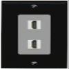 RiteAV HDMI Wall Plate 2 Port - 1 Gang [Black/Gray] view 1