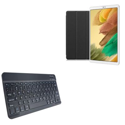 BoxWave Keyboard Compatible with Samsung Galaxy Tab A7 Lite (8.7 in) - SlimKeys Bluetooth Keyboard, Portable Thin with Chiclet-Style Keys - Jet Black