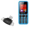 BoxWave Smart Gadget Compatible with Micromax X413 - AllReader SD Card Reader, microSD Card Reader SD Compact USB - Jet Black view 1