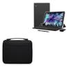 BoxWave Case Compatible with Oangcc Android 11 Tablet Tab_A13 (10.1 in) - Hard Shell Briefcase, Slim Messenger Bag Briefcase Cover Side Pockets - Jet Black view 1