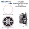 RecPro RV 6" Coaxial Water-Resistant Speaker Indoor/Outdoor with RGB LED Lighting (1, White) view 4